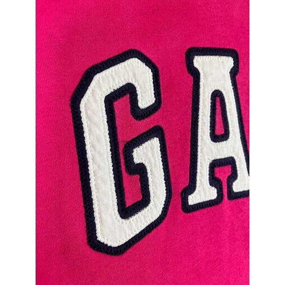 Retro Hoodie Sweatshirt Gap Pink M Preppy Classic Chic Y2K Grunge Neutral 90s - Picture 5 of 9